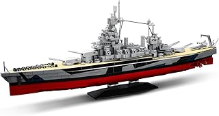 Colorado Battleship (BB-45) Building Block Set World War II U.S. Navy Pacific Fleet MOC Model Gift Toy Ship for Adult and Military Enthusiast Collection and Display