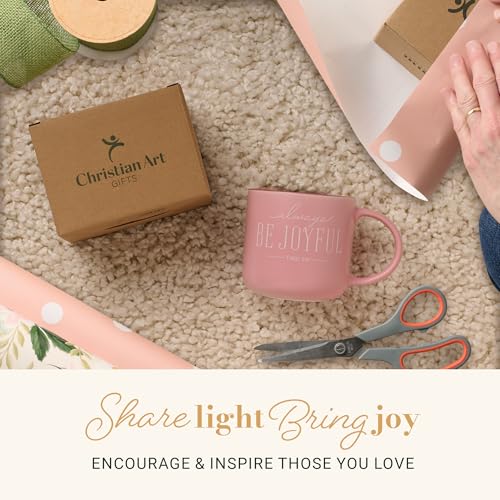 Image of Christian Art Gifts Always be Joyful Ceramic Coffee & Tea Mug for Women