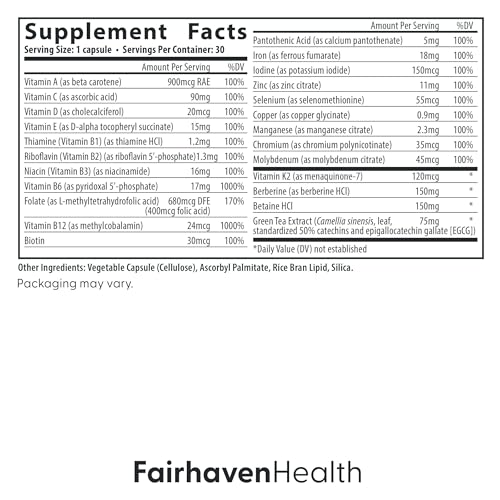 Fairhaven Health Menopause Multivitamin Essentials