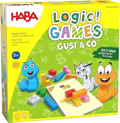 HABA 306820 - Logic! Games - Gusi & Co, Juego Infantil en Solitario de lógica, autocorrectivo. Más 5 años | Ya disponible en tu tienda friki favorita! En mundofriki.es!
