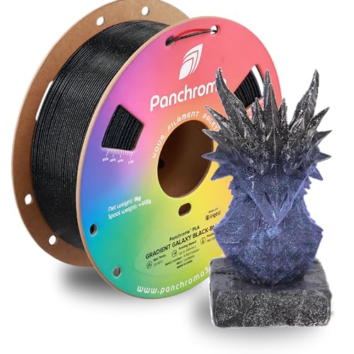 Image of Polymaker Panchroma PLA Filament 1kg, Gradient 3D Printing Filament 1.75mm | Galaxy Black-Blue, Neatly Wound PLA for Easy Print & Smooth Feeding. Compatible with Bambu Lab & Most 3D Printers
