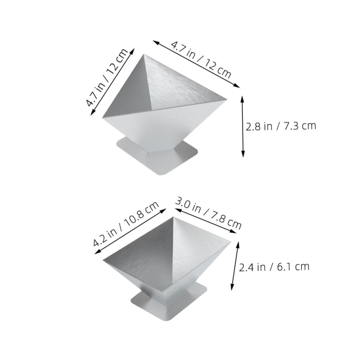 BESTYASH 4pcs Stainless Steel Rice Dumpling Molds Pyramid Shaper for Dragon Boat Festival Kitchen Tool for Homemade Rice Dumplings Easy to Use