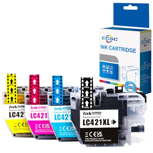 Cartouches d'encre Brother DCP-J1050DW MFC-J1010DW en lot de 4 couleurs