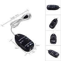 Vista 4 de Cable de guitarra USB para guitarra a interfaz USB, cable de enlace de audio para adaptador de grabación de PC