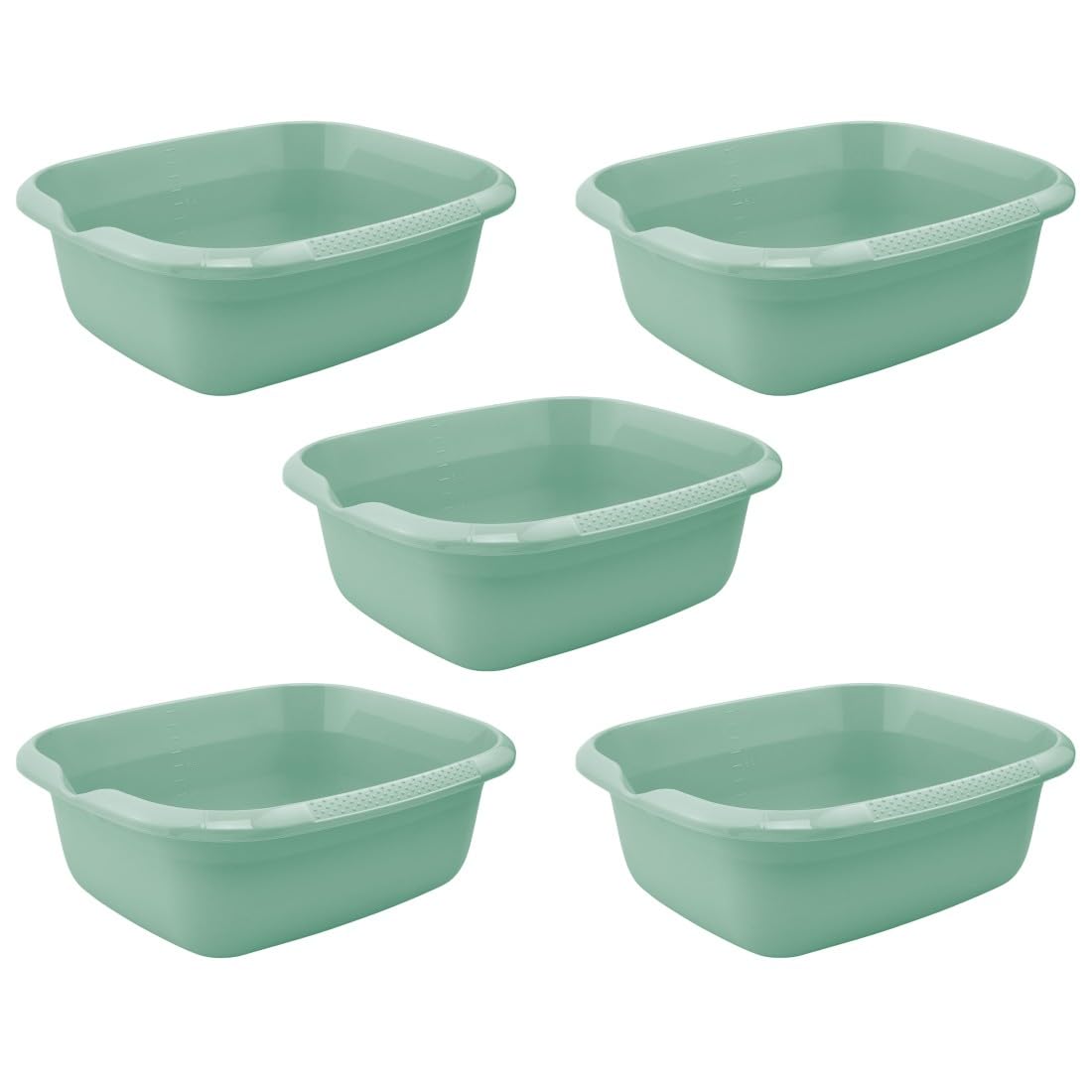 keeeper björk 5x Universal-Schüssel mit Ausguss, Eckig, 9 l, 38 x 32 cm, Nordic Green