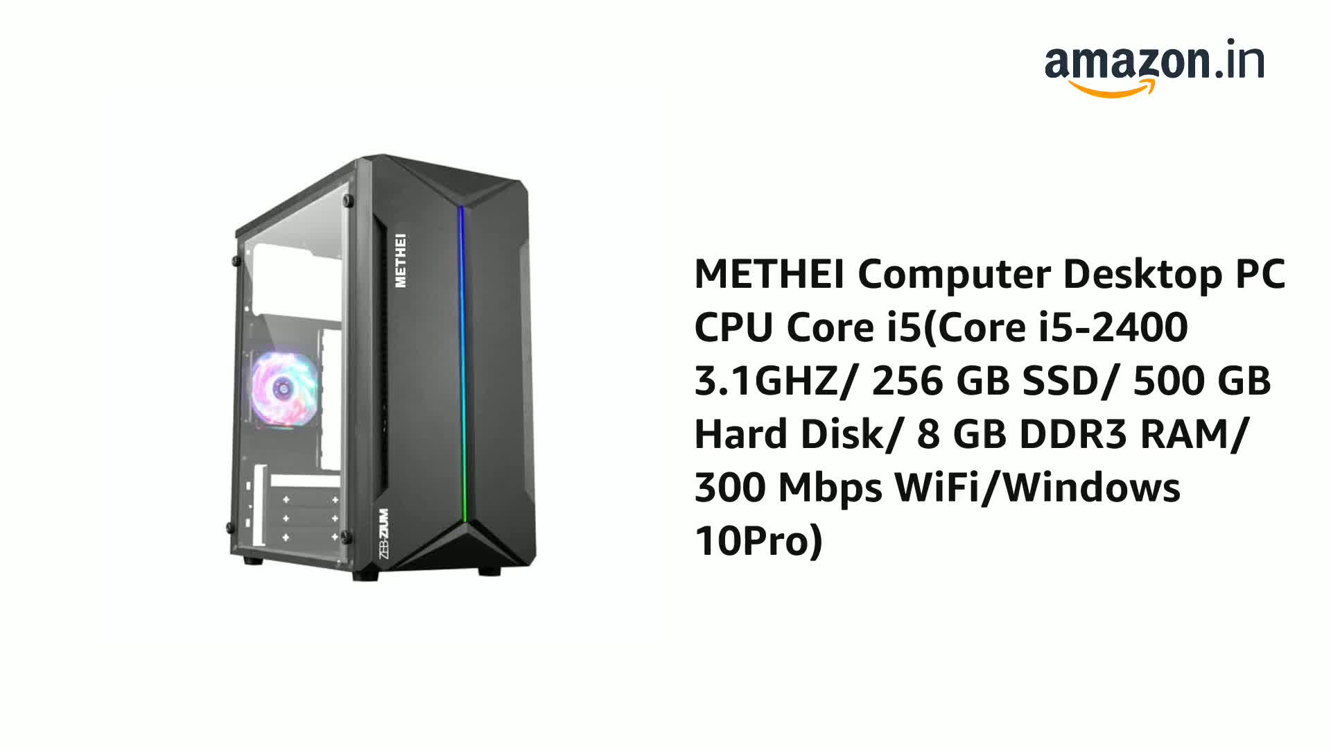 METHEI Computer Desktop PC CPU Core i5(Core i5-2400 3.1GHZ