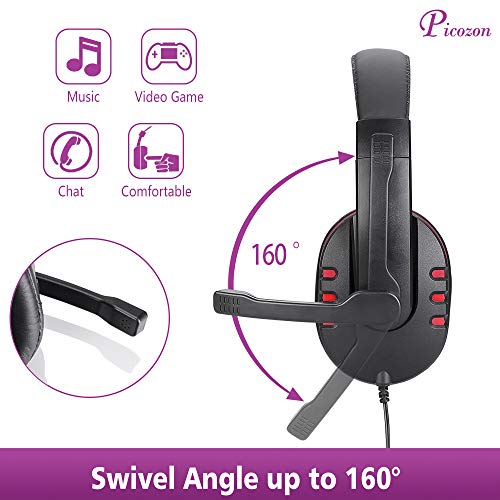 Picozon Gaming Headset Headphone with Microphone for PS5, PS4, Nintendo