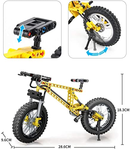 Gooratu 209 Teile Technik Fahrrad Bausteine Modell, Mountainbike Faltrad Bausteine Kompatibel mit Lego Technik (50017) – Bild 5