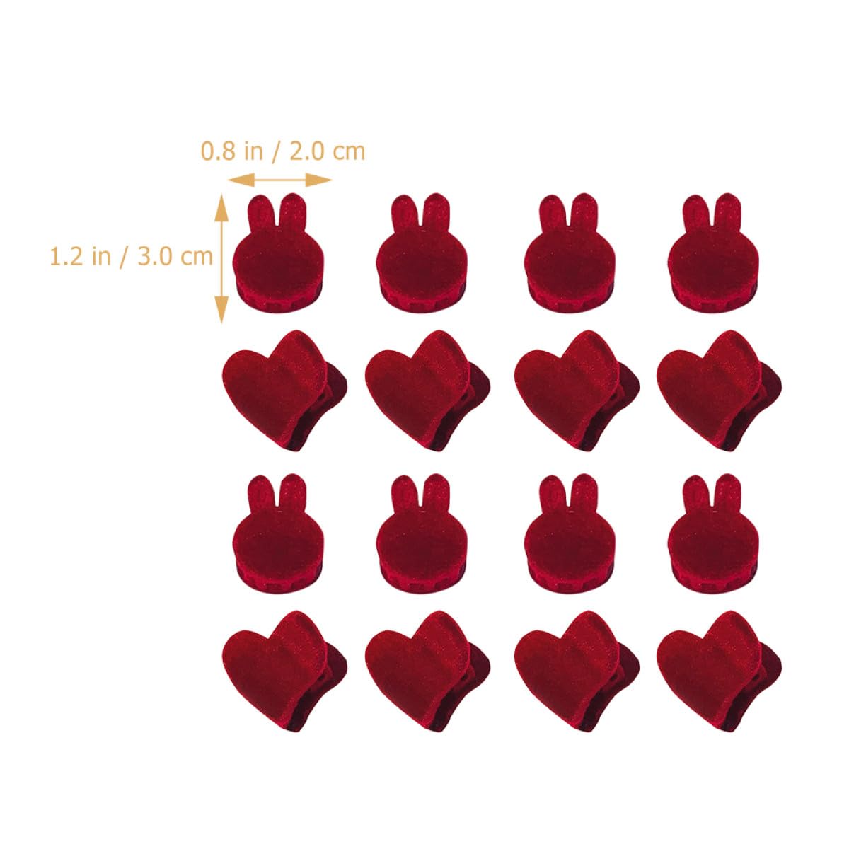 Angoily Pinces à Cheveux Mini 16 Pièces Petites Pinces Portables pour Femmes et Filles Adaptées à Différentes Morphologies