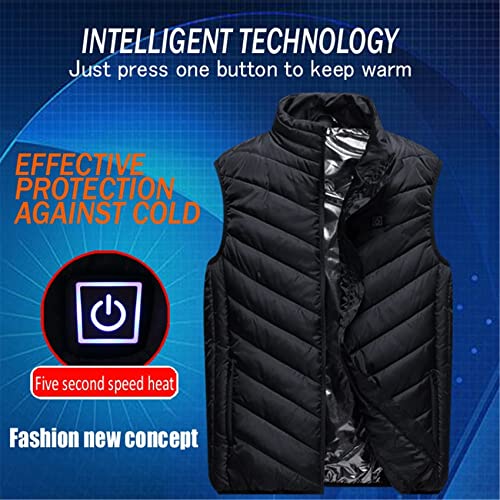 Gilet chauffant électrique USB vêtement thermique 8 zones de chauffage