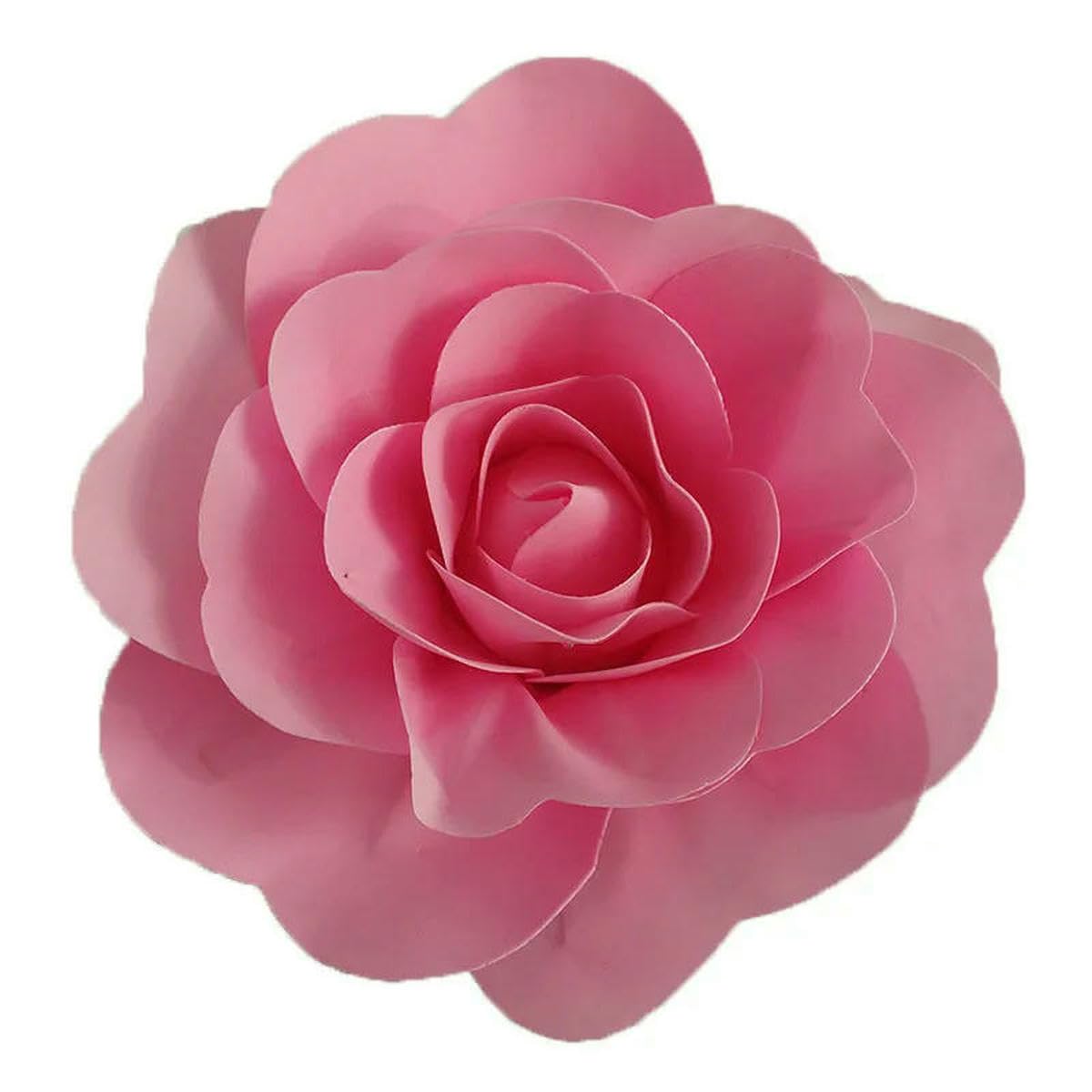 AYHTUD 80 Artificial Rose Pe Foam Flower Large False Flower Head Outdoor Wedding Wall Decoration Shop Window Background Layout-Pink- 80