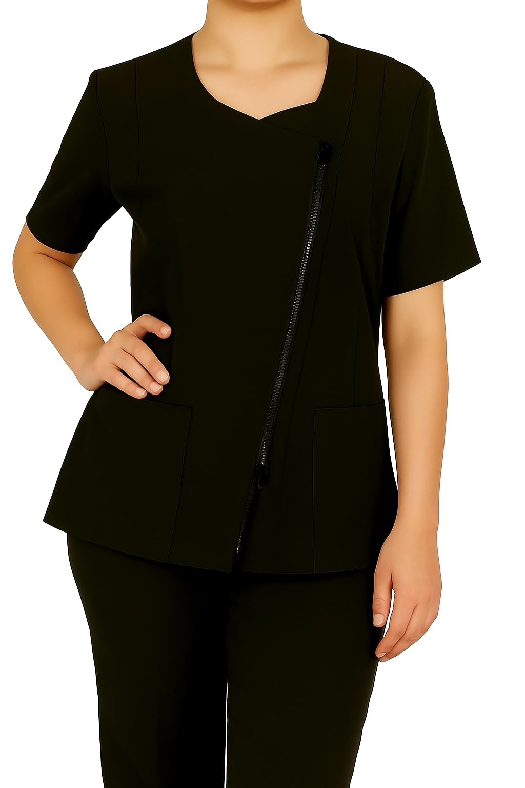 Iris Professional Salon Smock, Stylist Jacket, Cosmetology Uniform, Bleach Proof