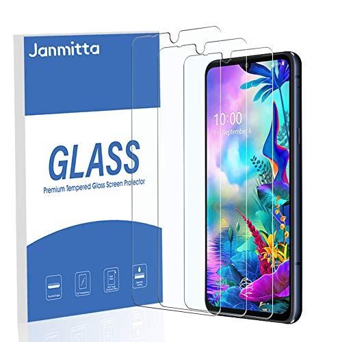 [3-Pack] Janmitta for LG G8X Thinq Screen Protector, (Not for LG Dual Screen) HD Protector [Anti-Scratch] [No-Bubble], Tempered Glass Film Glass for LG G8X Thinq/LG V50s Thinq