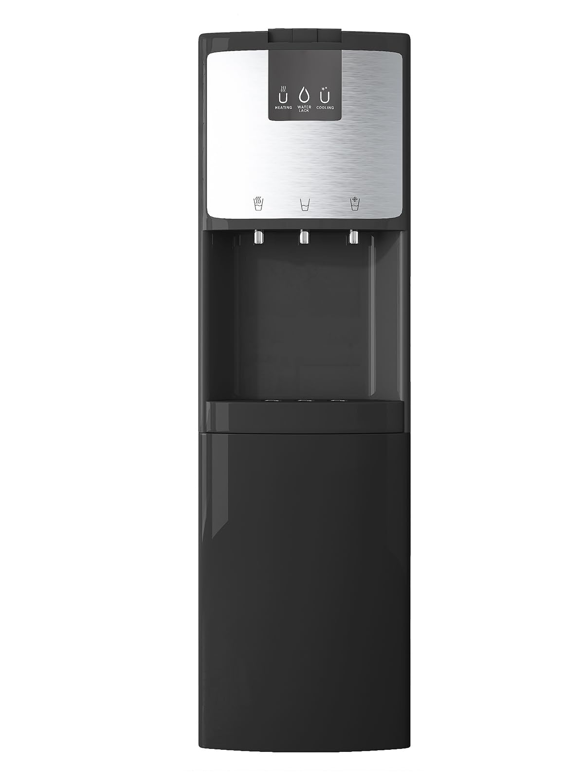 TABU Bottom Loading Water Cooler Dispenser with 3 Temperature Settings of Hot, Cold, Room Water,for 3 or 5 Gallon Bottle, Anti-Scalding, Child Safety