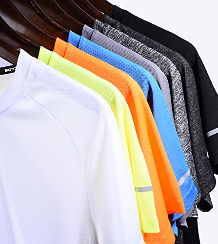 Image of Boyzn 1 or 3 Pack Men's Workout Running Shirts, Dry Fit Moisture Wicking T-Shirts, Sports Gym Athletic Short Sleeve Shirts