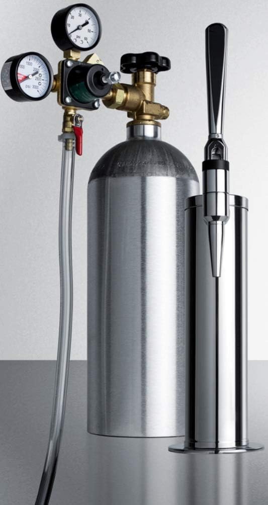 Summit Appliance KitSTOUT Scout Beer Dispensing Tapping Equipment with Nitrogen Tank to Serve Nitro-Infused Stout Beer From Most Kegerators, N2 Tank Included for Proper Stout Service