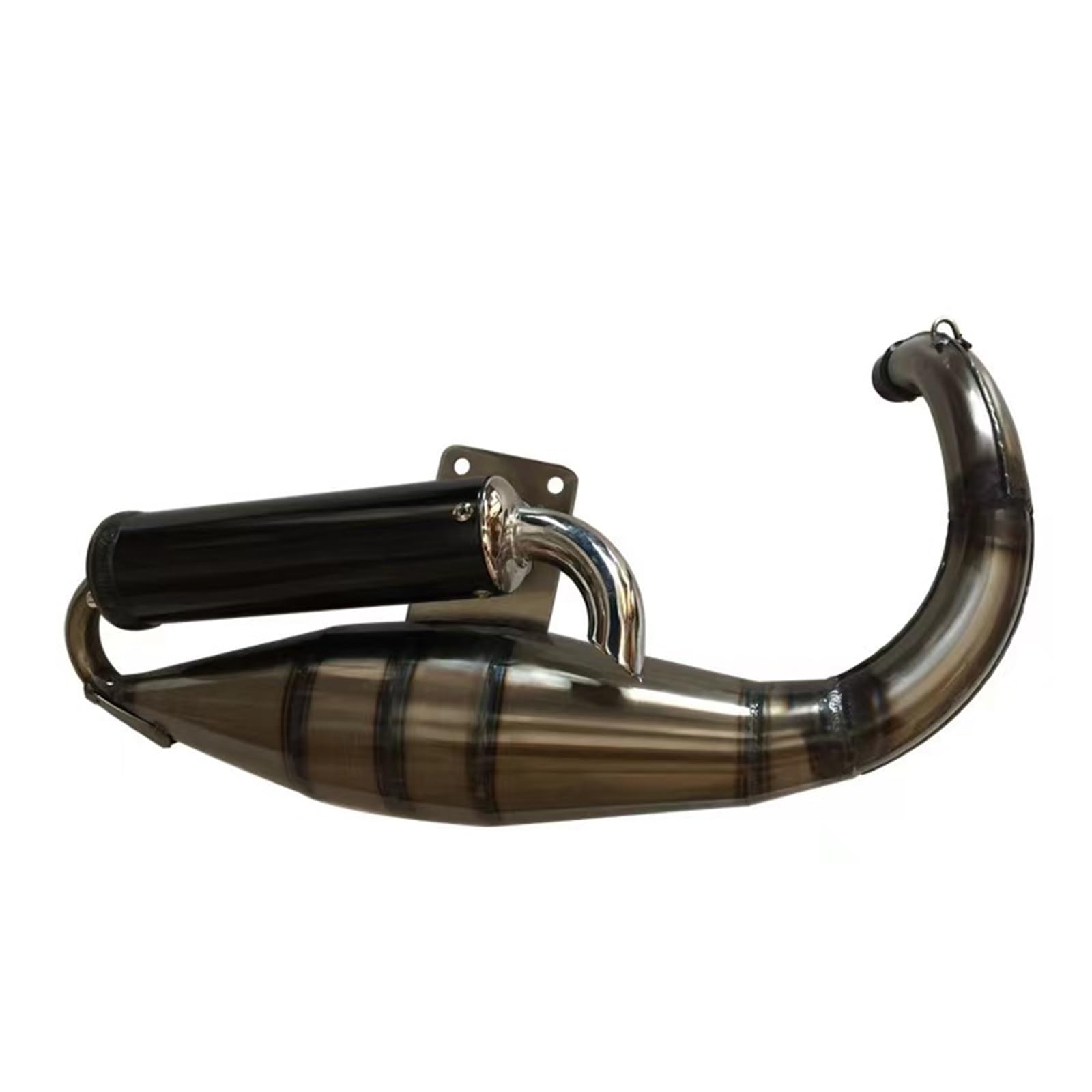 tłumik wychowej wydech motocyklowy tłumik wychowej Pasuje Do Honda DIO 50 DIO50 AF18 AF24 AF27 AF28 AF30 Rura Tłumika Układu Wydechowego Motocykla(Black)