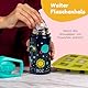 BOZ Kinder Trinkflasche – Trinkflasche Schule Junge – Trinkflasche Kinder Kohlensäure Geeignet - Auslaufsichere Trinkflasche Kinder Edelstahl – Trinkflasche mit Strohalm Kinder - Safari 400 ml