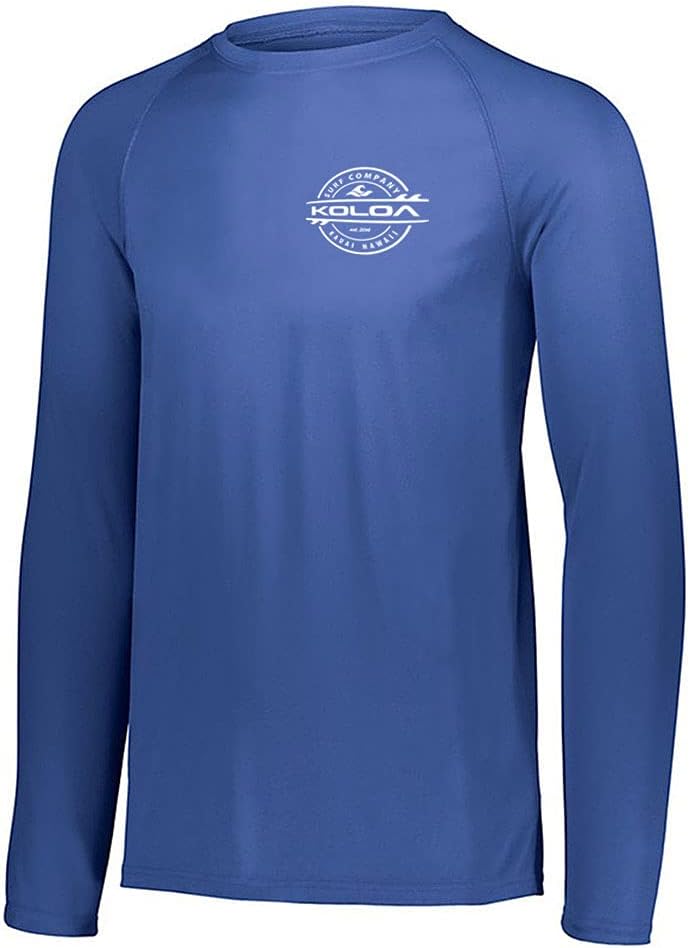 Koloa Surf Mens Thruster Logo Long Sleeve UPF 50 Rash Guard in XS-4XL
