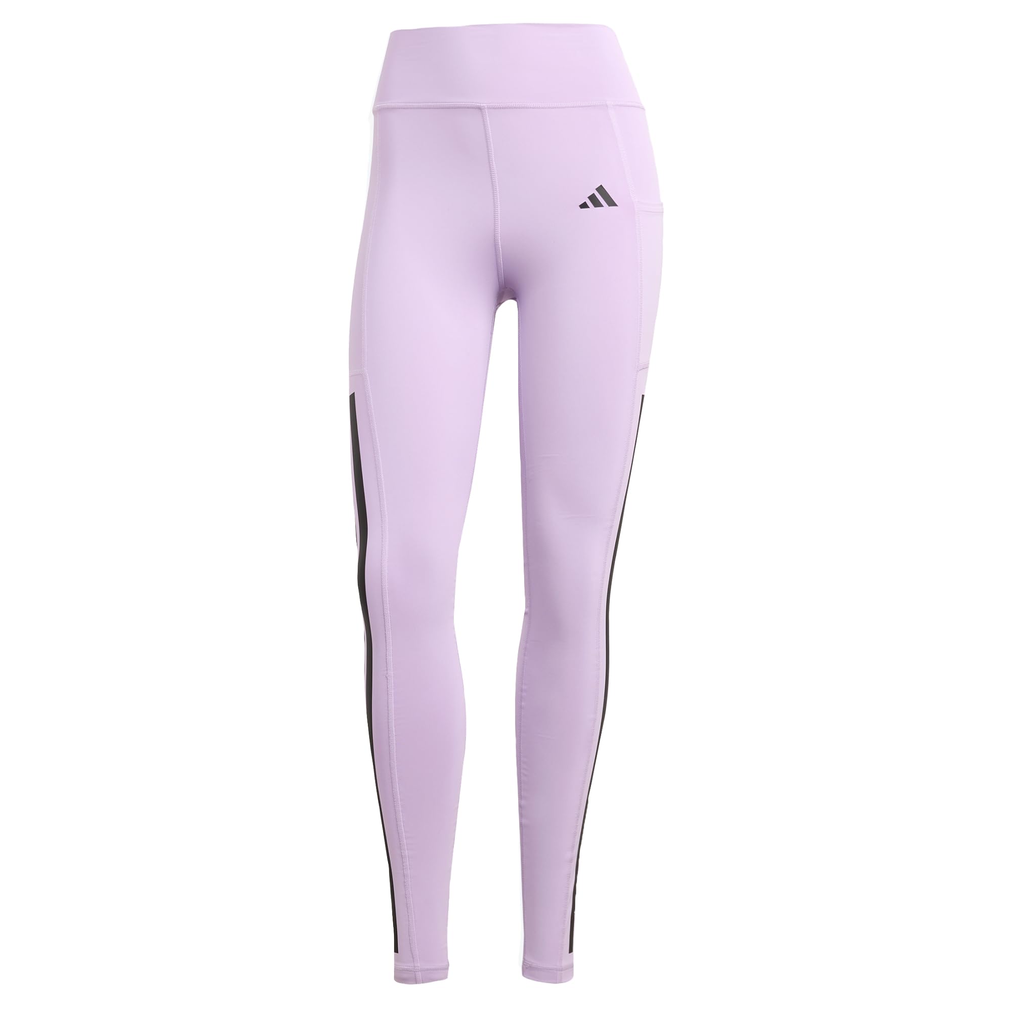 adidas Women’s Optime 3-Streifen Full Length Leggings Powder Plum XS: Eng anliegend geschnitten