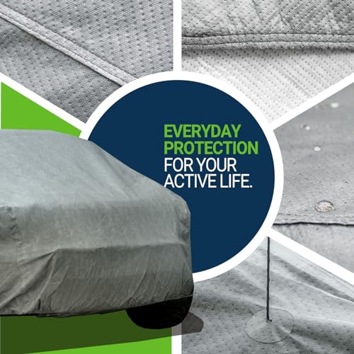Image of Season Guard All Weather Waterproof Truck Cover, 7-Layer Non-Woven Cotton Truck Covers for Automobiles Car Snow Cover, Full Exterior Covers, Winter Rain Sun Sedan, Grey, Size Truck T2 211 inch-240 inch