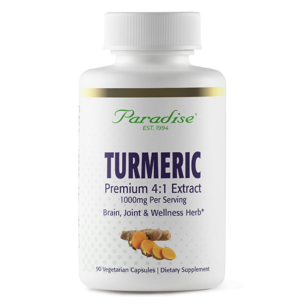 Amazon.com: Paradise Organic Turmeric Rhizome 4:1 Extract, Active