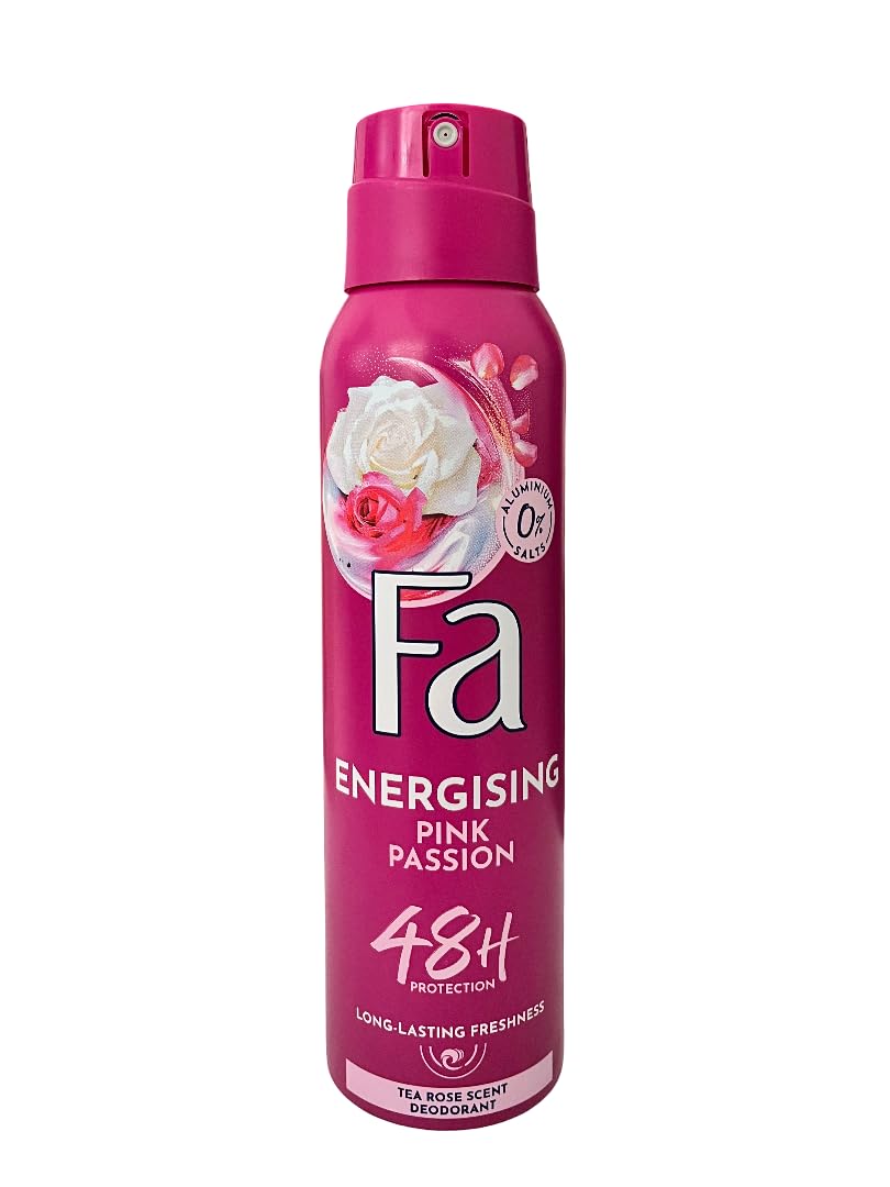 Fa Deodorant Spray Glamour Collection Pink Passion, Pack of 2 (2 x 150 ml).