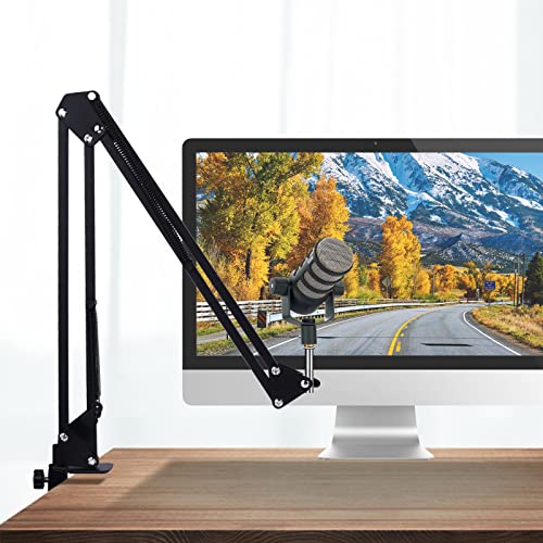 Black Boom Arm For Rode Mic Microphone, Black Desk Arm Stand Compatible With Rode Pod Mic #TOP1