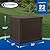 Suncast Small Outdoor Storage Box - 22 Gallon Java Resin Outdoor Deck Box, Flat-Lid Bench Seating, Patio Storage Bin Container for Organizing Tools, Cushions for Porch, Deck, Pool, & Garden