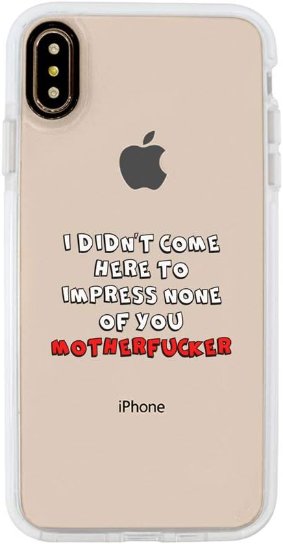 Ultra Slim iPhone Case - Silicone Protective Cover - Compatible for iPhone 11 Pro Max - MotherfCker - Sassy Quotes Case - Cool - Swagger - Hipster - Funny - White Flexible Soft TPU Cover Case