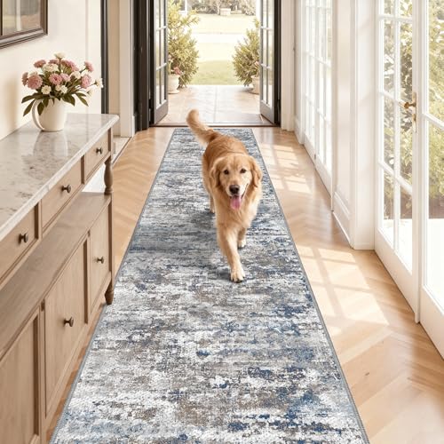Telephant Non-Slip Dog Floor Runner 2.6x12 Washable Rug