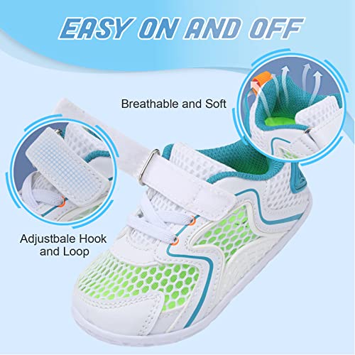 L-Run Toddler Kids Sneakers Girls Boys Outdoor Breathable Barefoot Tennis Shoes Toddlers Sneakers White M Us 7 Toddler #TOP2