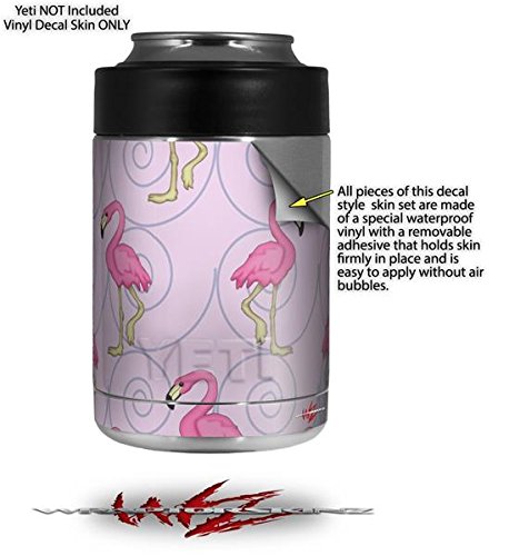 Flamingos on Pink - Decal Style Skin Wrap fits Yeti Rambler Colster and RTIC Can (Cooler NOT Included)