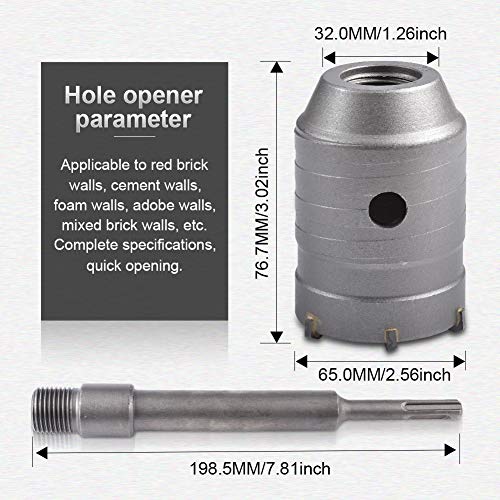 Broca sierra perforadora KATUR 65 mm SDS Plus miniatura 2