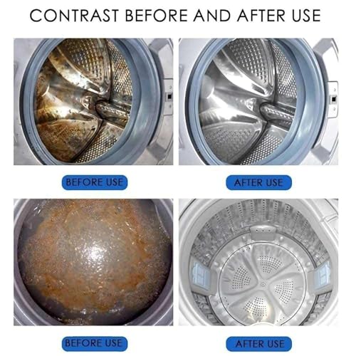 Image of Samsung Washing Machine Drum Cleaning Powder Compatible For Samsung Washing Machine Front Load And Top Load,Washing Machine Cleaning Powder,Drum Cleaner Descaling Powder -100 Gm