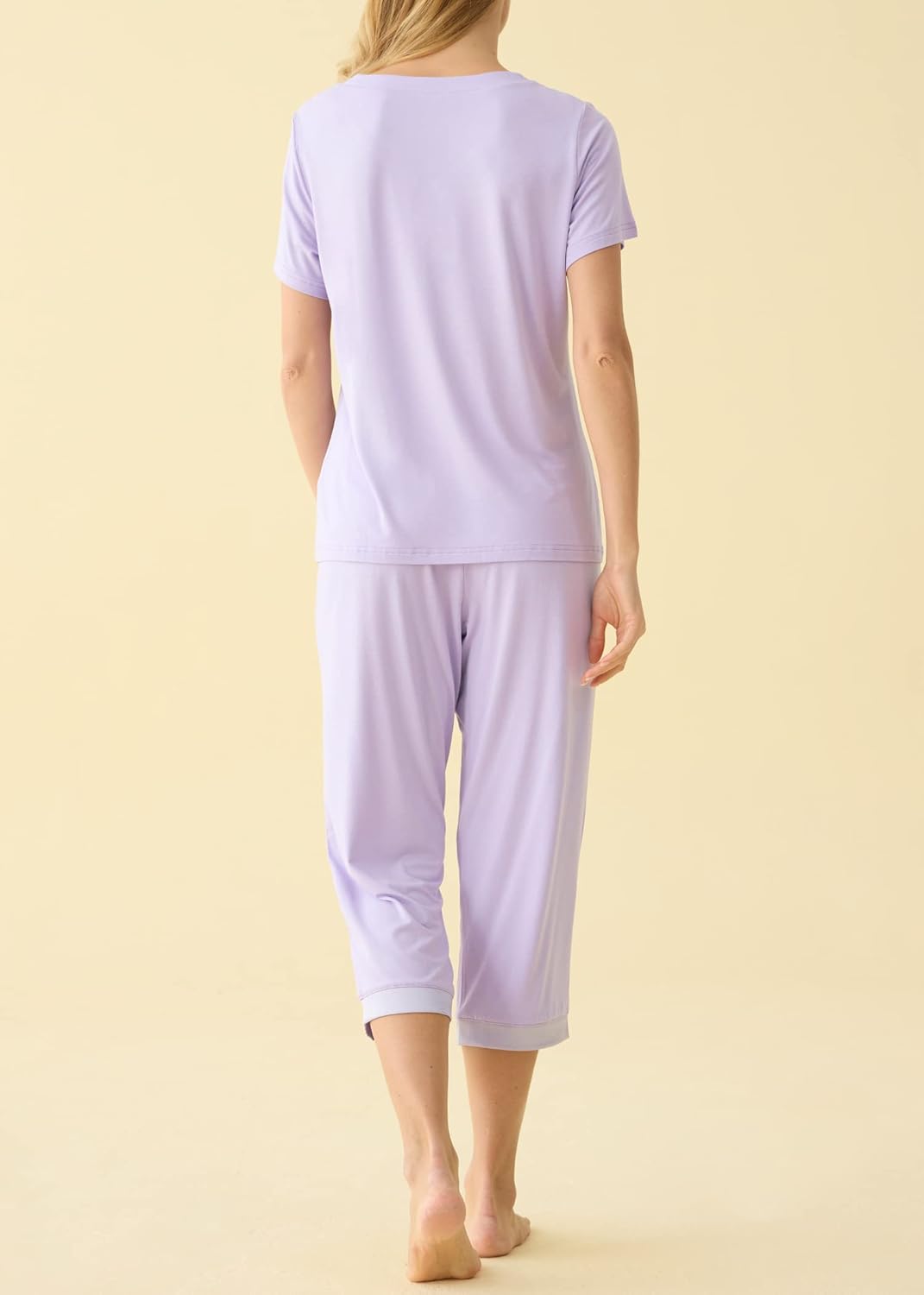 Latuza Women's Sleepwear Tops with Capri Pants Pajama Sets - Image 6