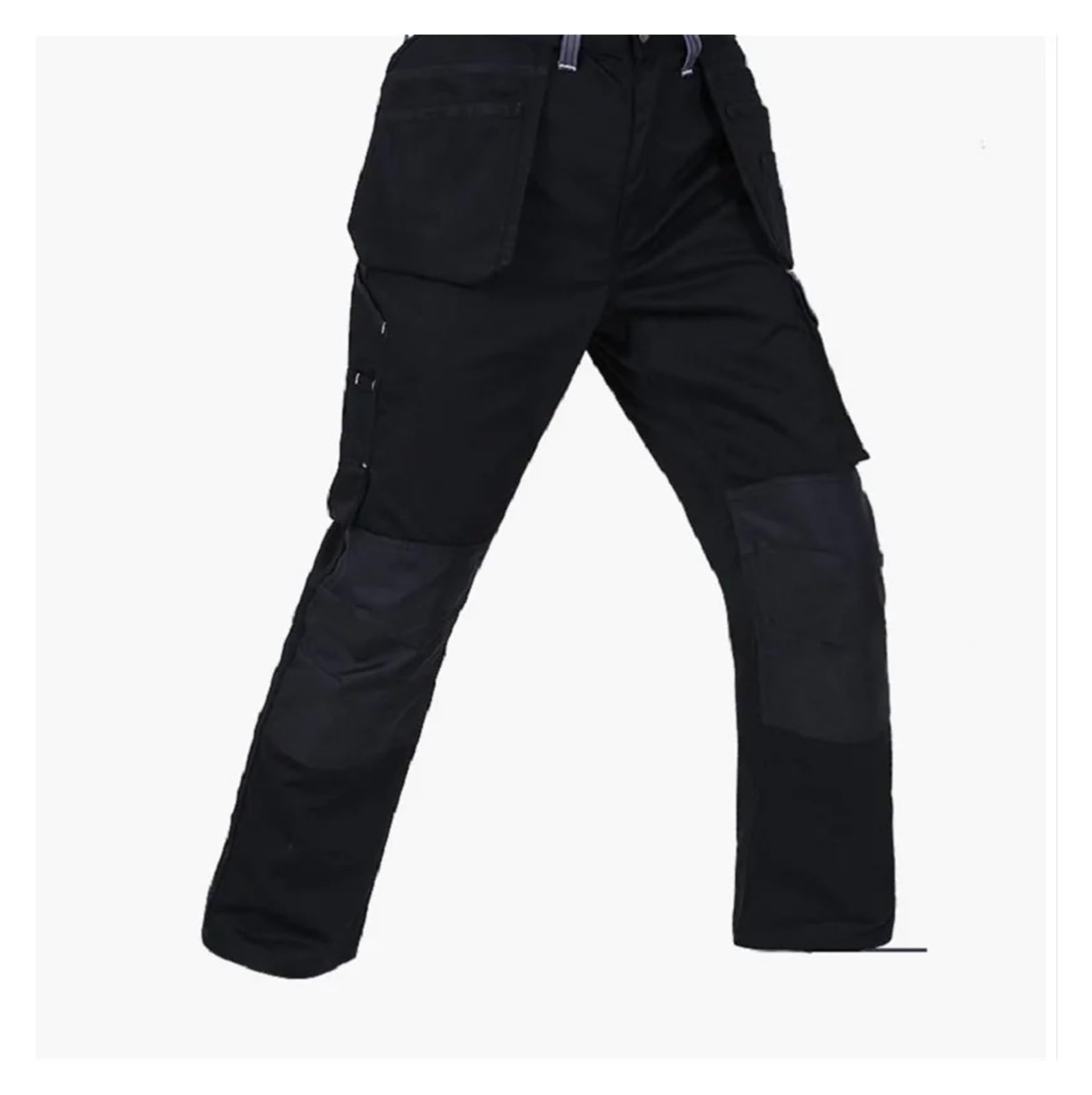 Pantalones de Trabajo Hombre Pantalones de Soldadura funcionales, Multibolsillos, Resistentes al Desgaste, a Prueba Suciedad y antichispas, Reflectantes