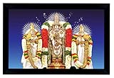 IBA Indianbeautifulart Lord Ventkteshwara Swamy Poster With Frame Auspicious Hindu God Photo Frame...