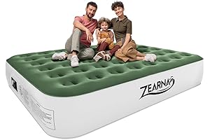 Self-Inflating Air Mattress with Built-In Battery Pump