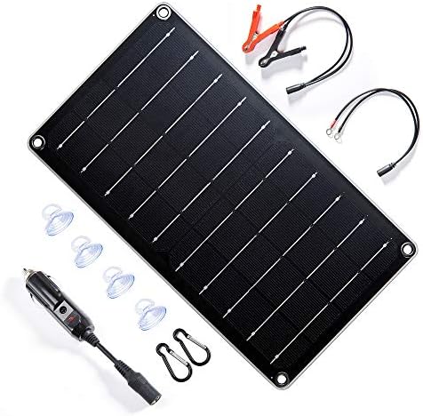 Topsolar 10 Watt 12 Volt Solar Panel Battery Charger