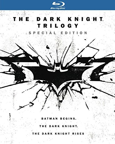 Image of The Dark Knight Trilogy - Limited Edition (Uncut) [Blu-ray + Digital HD + UltraViolet] (2005-2012) | 3 Movies | 6 Discs | Imported from USA | Warner Bros. | 456 min | Region Free | Action Adventure Drama | Featuring 5 Original Frameable Villain Prints From Mondo + A Letter From Director Christopher Nolan | Director: Christopher Nolan