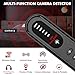 2025 Upgraded Hidden Camera Detector - Hidden Bug and Camera Detector with RF Signal Scanner, GPS Tracker Detector for Privacy Protection in Travel, Hotels, Offices (Black)
