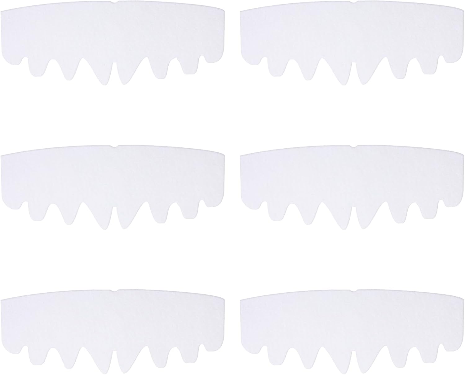 YUXIANLB 6 Pcs White Baseball Caps Inserts Shapers, Flexible Washable Reusable Hat Liner Cap Fitter Inserts, Felt Hat Sweat Liner Hat Support Brim Shaper for Snapback Caps Fitted Caps Sport Caps