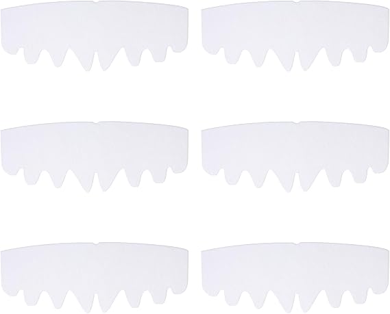 YUXIANLB 6 Pcs White Baseball Caps Inserts Shapers, Flexible Washable Reusable Hat Liner Cap Fitter Inserts, Felt Hat Sweat Liner Hat Support Brim Shaper for Snapback Caps Fitted Caps Sport Caps