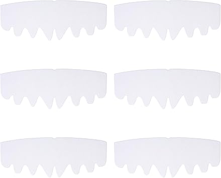 YUXIANLB 6 Pcs White Baseball Caps Inserts Shapers, Flexible Washable Reusable Hat Liner Cap Fitter Inserts, Felt Hat Sweat Liner Hat Support Brim Shaper for Snapback Caps Fitted Caps Sport Caps