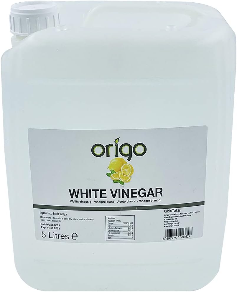 Origo White Vinegar for Cleaning, Distilled White Vinegar 5 Litre
