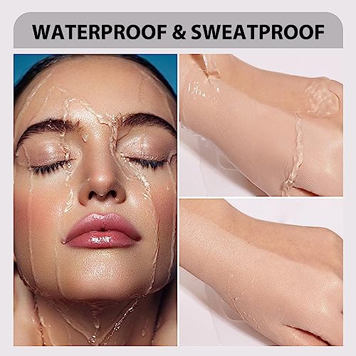 Fv Waterproof Liquid Foundation, Dewy Flawess Lightweight Foundation For Dry & Combination Skin, Long Lasting Medium Coverage Face Makeup, Moisturizing & Conceal Pore, 30G, 1.05Fl/Oz, Beige #TOP2