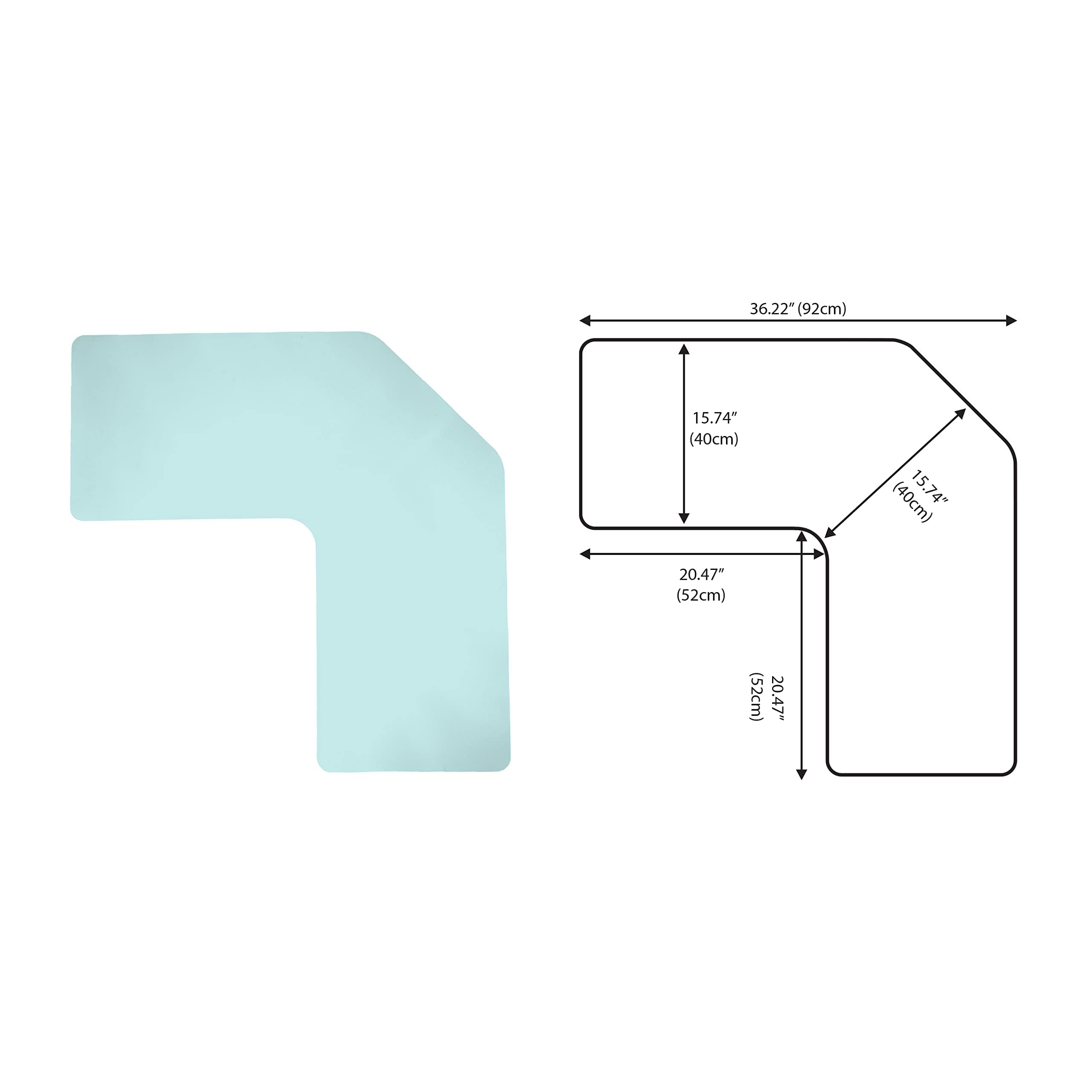 ConTact Brand XL Corner Desk Pad Waterproof AntiSlip PU Leather