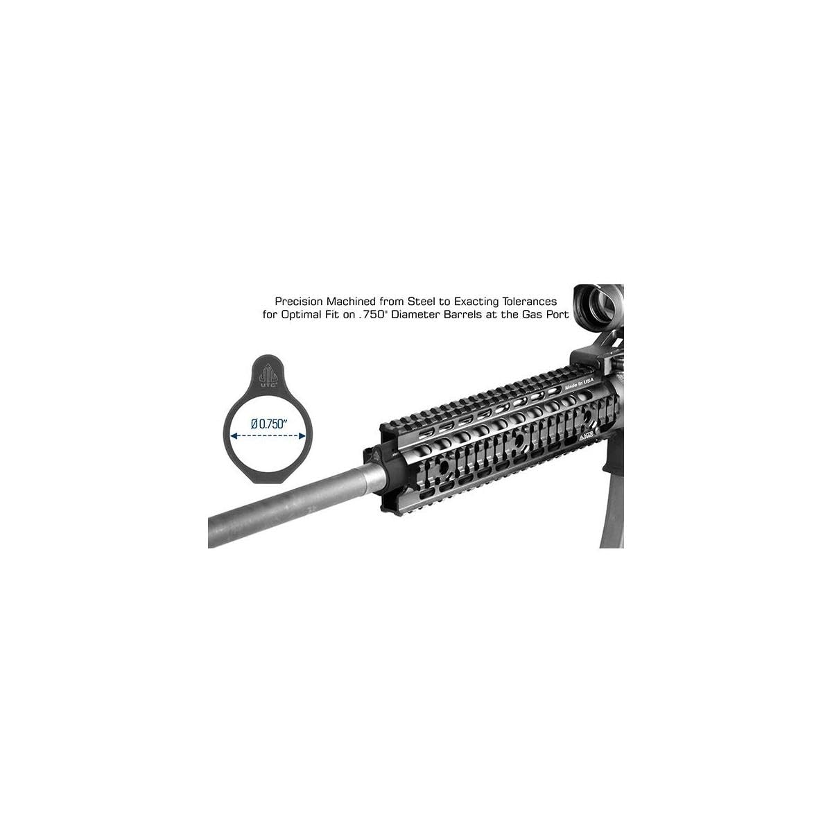 UTG AR-15 Micro Gas Block.750 ID Steel Locking Set Screw MNT-ARMGB01