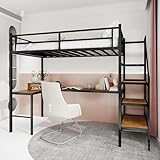 Facile à utiliser : le lit mezzanine est composé de tubes de fer épais pour une absorption fiable de la charge et dispose d'une sécurité anti-basculement pour une sécurité prioritaire. Le cadre durable assure une stabilité à long terme et fait du lit mezzanine un investissement fiable pour les familles en pleine croissance ou les espaces polyvalents.